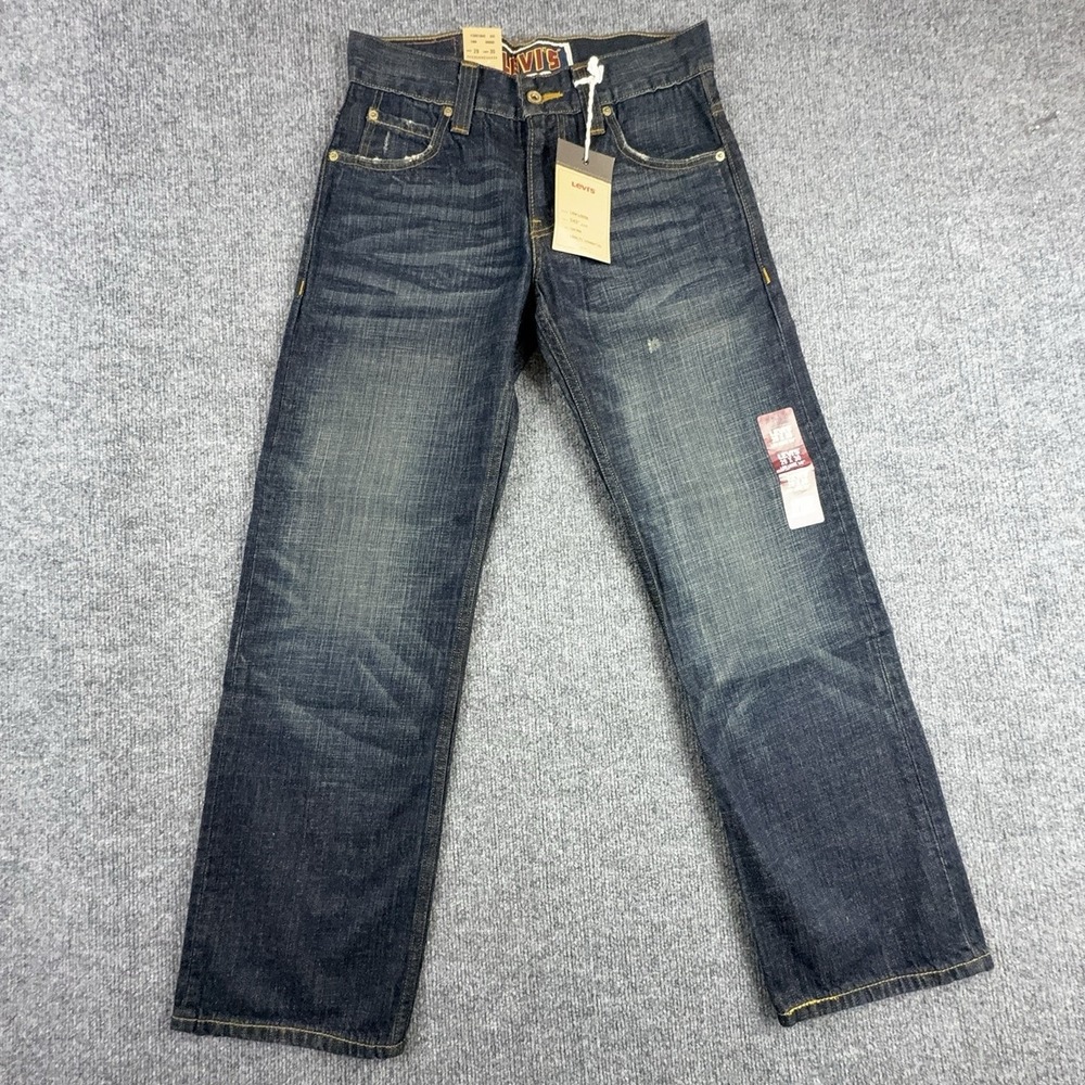 Y2K Levis 549 Jeans Mens 29x30 Blue Relaxed Fit Straight Leg Dark Wash Denim